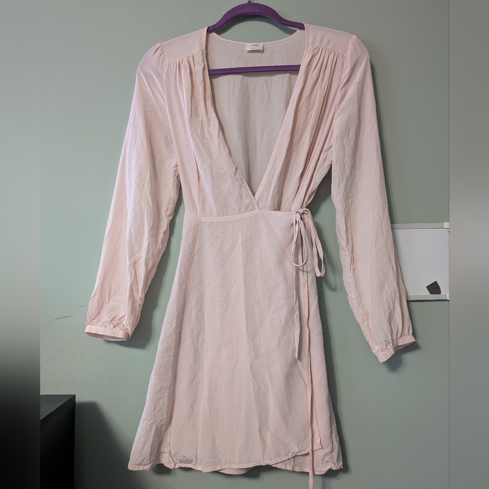 Aritzia Wilfred Silk Wrap Dress